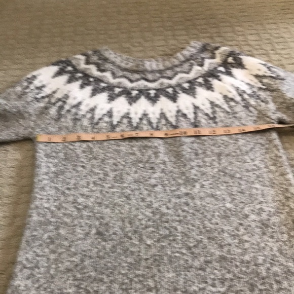 Wind River | Fair Isle Fabulous cozy grey and white knit sweater - XS - Picture 3 of 11